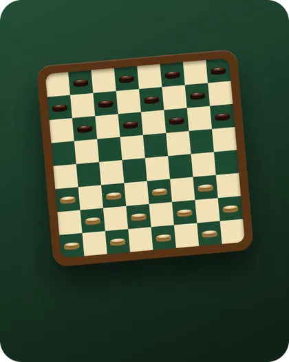 Checkers game tile