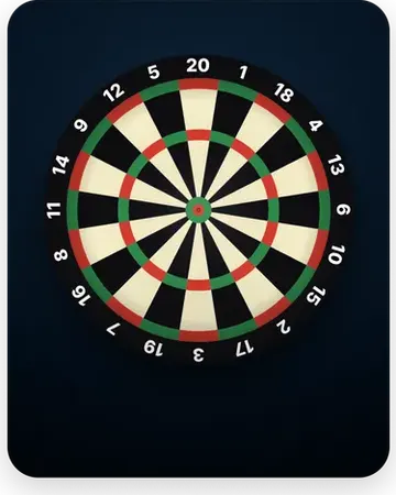 Darts game tile