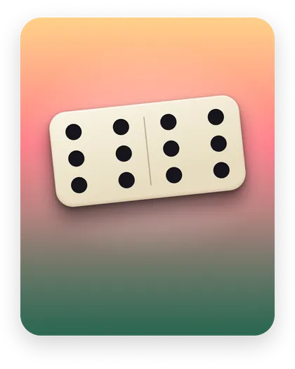 Dominoes game tile